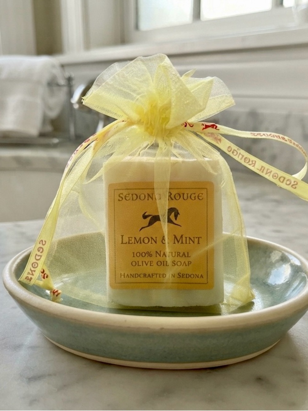 SEDONA ROUGE - lemon/mint soap NWOT UNISEX
